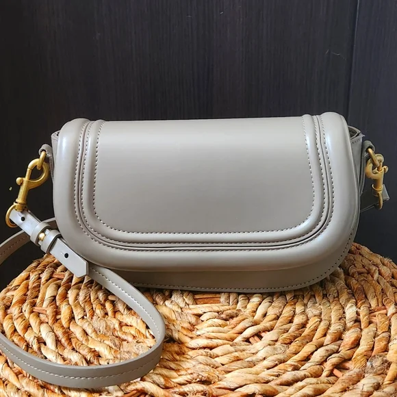 Zara Taupe Crossbody Bag - Picture 1 of 8